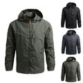 Herren Softshelljacke Übergangsjacke Windbreaker OutdoorJacke mit Kapuze Herbst