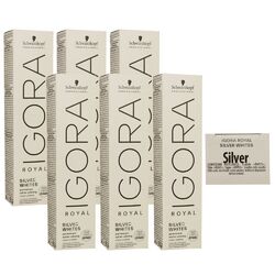 Schwarzkopf Igora Royal Absolutes Silver White 6 x 60 ml Silver - Silber Set