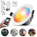  6x WIFI Bluetooth LED RGB+WW+CW Einbauleuchte Strahler Decken spot Lampe 5W 9W