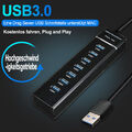 USB-A USB 3.0 HUB Verteiler Splitter Adapter Super Speed Datenhub 7 Port für PC