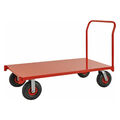 Kongamek extra grosser Plattformwagen rot 1550x760x1050mm Schiebegriff+Luftber.