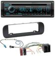 Kenwood MP3 Bluetooth DAB USB CD Autoradio für Fiat Panda (ab 2012) - schwarz