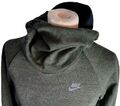 Nike Tech Fleece Damenpullover dunkelgrün langärmelig Kapuzenpullover UK M