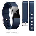 KLEINE MARINEBLAUE Bandschnalle für Fitbit Charge 2 Luxus Ersatz Silikon Armband