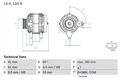 BOSCH Lichtmaschine Generator Lima 0 986 080 710 +123.87€ Pfand für RENAULT 2 BE