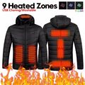 Unisex USB Elektrische Beheizbare Heizjacke Mantel Beheizte Weste Warm Hoodie DE