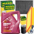 MANN FILTERSET+MANNOL 5W30 ÖL für VW GOLF 4 BORA 1J AUDI A3 8L TT OCTAVIA I