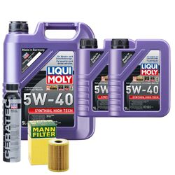 Motoröl 5W40 LIQUI MOLY Synthoil High Tech 7L +MANN Ölfilter +Cera Tec