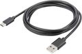 Digitus USB-Kabel USB 2.0 USB-C® Stecker, USB-A Stecker 1.80 m Schwarz Geschi...