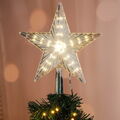 Weihnachtsbaumspitze 40 LEDs Spitze Stern Christbaumspitze Tannenbaumspitze