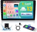 6+128GB 9" Android Autoradio GPS Navi WIFI BT Carplay Mirror Link 2Din + Kamera