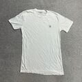 GANT Herren T-Shirt Kurzarm Gr. L Slim Fit Retro Classic Logo 18405 Weiß