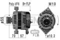 Lichtmaschine Generator Lima ERA 210937A für OPEL ANTARA L07 CDTI 4x4 CHEVROLET