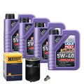 Motoröl 5W40 LIQUI MOLY Synthoil High Tech 4L+HENGST Ölfilter+Ölablassschraube