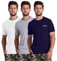 Herren schmale Passform T-Shirt Baumwolle kurzärmelig Rundhalsausschnitt Crew-Top