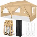 Pavillon 3x3/3x6m Pop-Up Wasserdicht Faltpavillon Gartenzelt Partyzelt Marktzelt