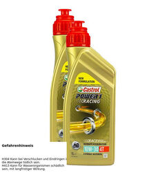 2x CASTROL MOTORÖL POWER1 RACING 4T 4 TAKT 10W-30 MOTORENÖL MOTOR OIL 1L