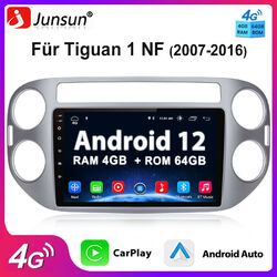 4+64GB Android12 Autoradio Carplay GPS Navi für VW Tiguan 1NF 2007-2016 WiFi SWC