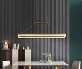 LED Pendelleuchte Deckenlampe Esstischlampe modern 90cm Metallic Gold Design