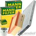 MANN FILTER INSPEKTIONSPAKET passend für FORD FIESTA 6 B-MAX JK KA 3 ECOSPORT