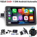 10 Zoll 1 DIN Android 13 Autoradio RDS Navi BT WiFi Drehbarer Bildschirm 32G MIK