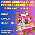 Panini Adrenalyn XL Premier League 2025 - 24/25 Base Cards - Nr. 100 to No. 189