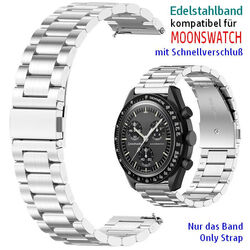 Armband kompatibel für ✅ OMEGA X SWATCH MOONSWATCH Uhr, Speedmaster MOONWATCH