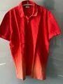 Lacoste PoloShirt rot orange zweifarbig 2XL XXL 54 56 7