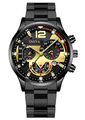 Herren & Damen Edelstahl Chronograph Analog Armband Uhr -Verschiedene Farben-NEU