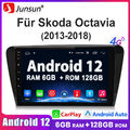 6+128GB Autoradio Für Skoda Octavia III 2013-2018 CarPlay DSP GPS NAVI Android13