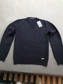 NEU! 100% Original DSQUARED2 Pullover aus Wolle und Kaschmir in dunkelblau, Gr.S