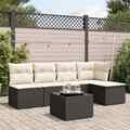 Gartenmöbel Sofa Garnitur Lounge Sitzgruppe 6-tlg. Grau Poly Rattan vidaXL