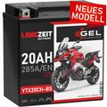 Langzeit YTX20CH-BS Motorradbatterie GEL 12V 20Ah 285A/EN 51892 YTX20A-BS 82002