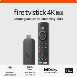 Der neue Amazon Fire TV Stick 4K MAX (2023) mit Unterstützung für Wi-Fi 6E