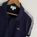 Lacoste Poloshirt Größe FR6 XL X Large Herren Blau Regular Fit Baumwolle Kurzarm