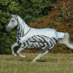 % Bucas Buzz-off Rain Zebra Full Neck Ekzemer -UVP €189,00- NuddelHof  -NH