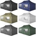 Pavillon 3x3/3x6m Pop-Up Stabil Gartenzelt Faltpavillon Gartenpavillon Partyzelt