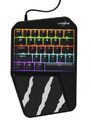 uRage Exodus 410 Mobile Gaming Tastatur One Hand USB Keyboard LED PC PS4 XBOX DU