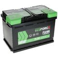 12V 70Ah 760A/EN Fiamm EcoForce EFB TR760 Autobatterie für Start Stop Fahrzeuge