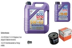 MAHLE Ölfilter 6 L LIQUI MOLY 5W-40 Leichtlauf High Tech für Subaru Forester 2.0