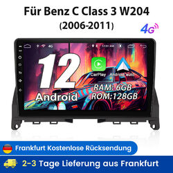 Für Benz C Class W204 S204 Carplay Android13 Autoradio GPS NAV WiFi DAB+ 6+128G