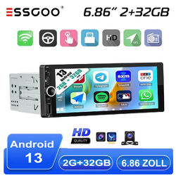 6.86" Autoradio Android 13 Carplay GPS Navi WIFI Bluetooth FM RDS 2+32G + Kamera