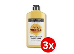3er Pack JOHN FRIEDA verschiedene Rehab & Revive Tiefenreparatur 250ml