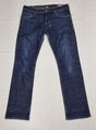 Keep Out Herrenjeans 33/32 Blau Straight Fit mit Knopfleiste