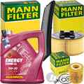 MANN INSPEKTIONSPAKET+5L MANNOL 5W-30 ÖL passend für BMW 3er E46 316-318 ti/Ci