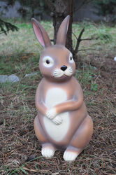  HASE, DEKO, GARTENFIGUR, GARTEN STATUE, FIGUR, DEKO 55 cm groß