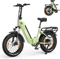 Elektrofahrrad 20" 4,0 E-Bike Fat Tire E-Fahrrad klapprad 350W Fatbike 7-Gängen