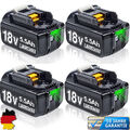 6X Für Makita Akku 18V 5,5AH 6AH 9AH BL1860B BL1850B BL1830 BL1820 LXT Lithium