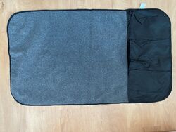 Autositz schutz Reer Schwarz Fleece Mit Taschen Schwarz Für Kindersitz