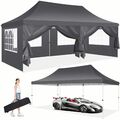 Pavillon 3x6m Eventzelt Festzelt Partyzelt Gartenzelt Pop Up UV Pavilon Faltbar